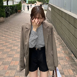 Pintuck shorts