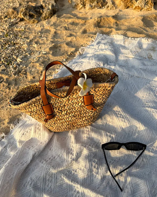 Rattan tote bag