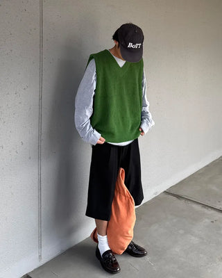 Rib-knit vest