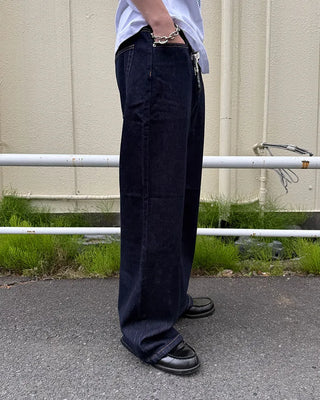 Wide selvedge denim pants