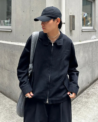 Side pocket zip-up jacket