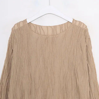 See-through wave blouse