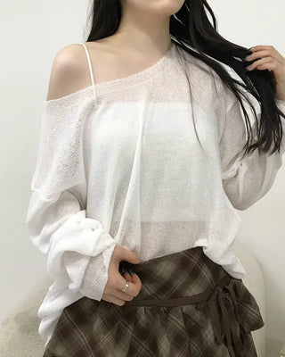 (Unisex) Boat Neck Knit T-Shirt