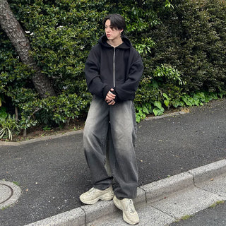 Balloon Washed Denim Pants