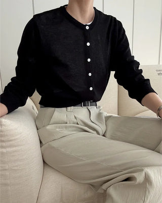 Lightweight long-sleeved cardigan
