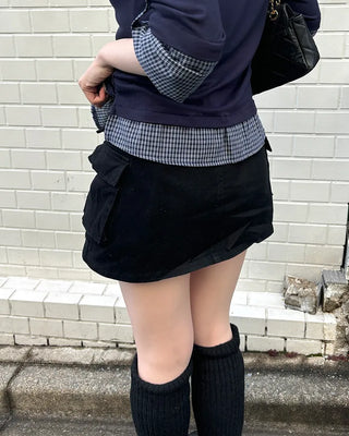 Cargo mini skirt