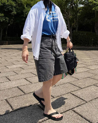 Seersucker check shirt