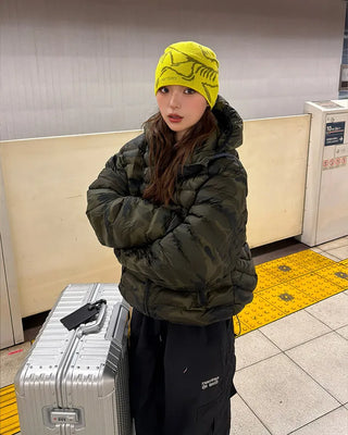 Camouflage padded jacket