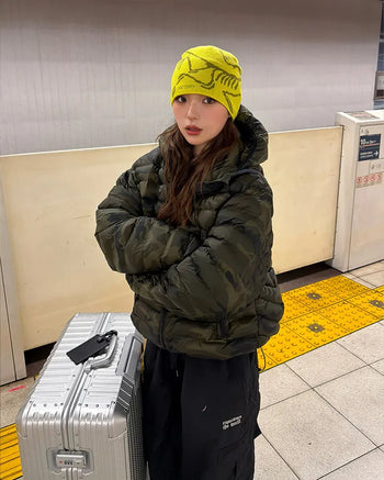 Camouflage padded jacket