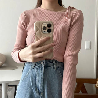 Asymmetrical Strap Knit