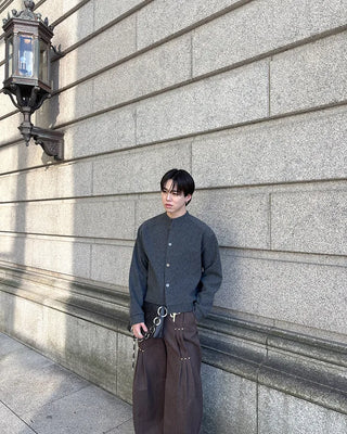Wool blouson jacket