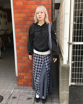 Checked Volume Tote Bag