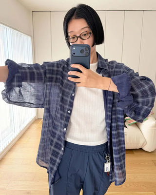 Multicolor overcheck shirt