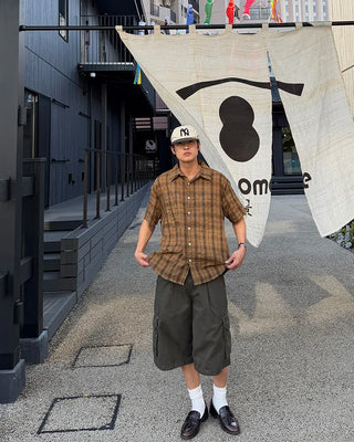 Cargo zip shorts