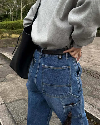 [3rd Re-release] (ORIGINAL) Authentic Carpenter Denim Pants (medium blue)