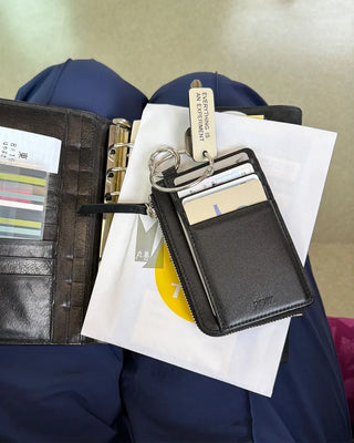 [2nd Re-release] (ORIGINAL) Strap Leather Card Wallet (black)
