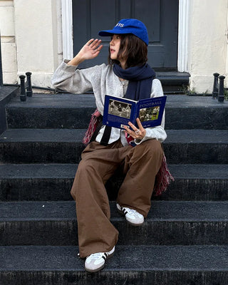 String cotton pants
