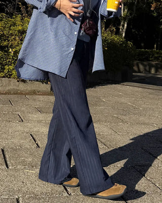 Light striped pants