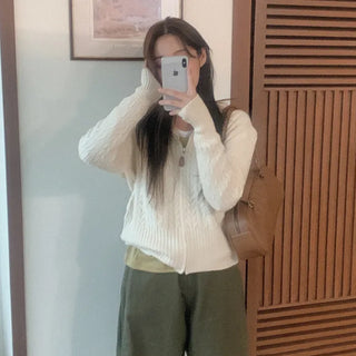 Twist knit hoodie