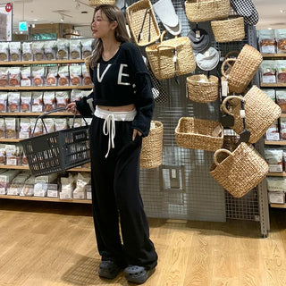 Two-tone sweatpants