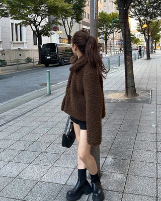 Short fur jacket