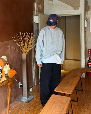 Supima cotton panel sweatshirt
