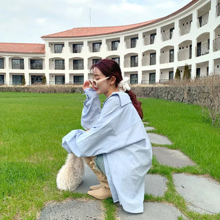 (Unisex) Oversized Cotton Shirt