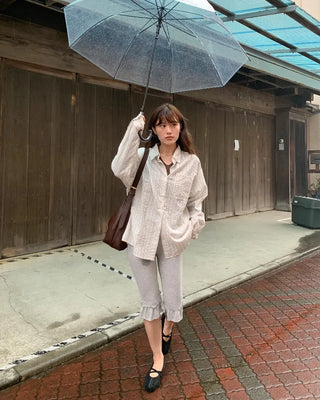 Striped loose-fit shirt