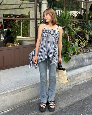Slim-fit denim pants