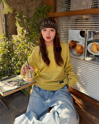 Washed string denim pants