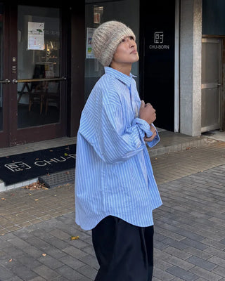 Oversized cotton shirt