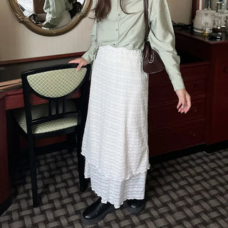 Lace long skirt