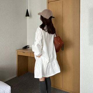 Shirred mini dress