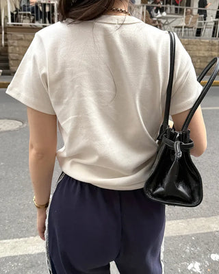 Round Half-Sleeve T-Shirt
