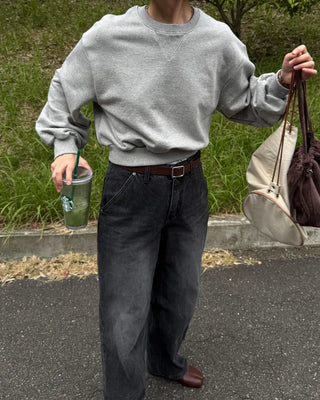 Balloon Cropped Sweatshirt