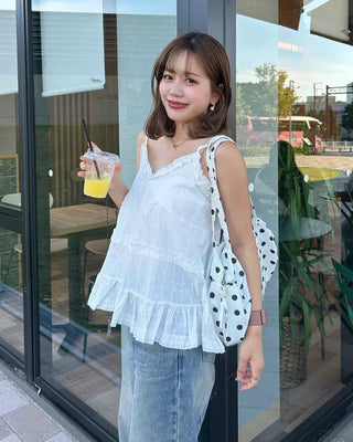 Tiered hem bustier