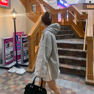 Side-slit hooded parka