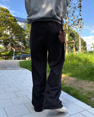 Striped Banding Pants