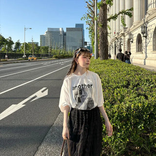 (Unisex) Printed Overfit T-Shirt