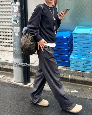 Colin striped slacks