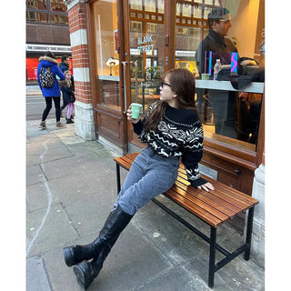 Snowflake Off-Shoulder Knit