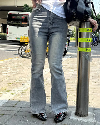 Bootcut banded denim