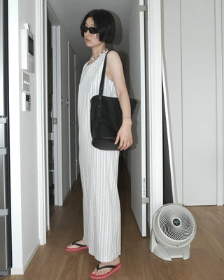 Linen striped dress