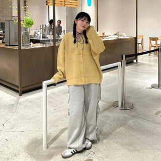 Oversized Collar Cardigan
