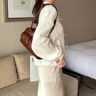 Ribbon detail sweatshirt