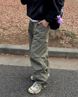 Nylon Parachute Pants