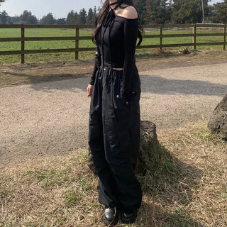 Pocket nylon cargo pants
