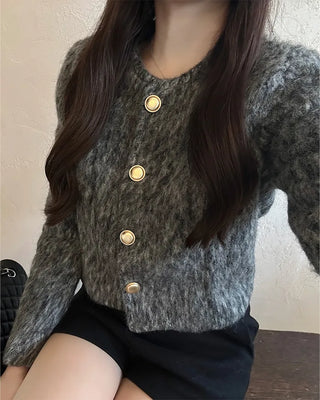 Gold button-point jacket