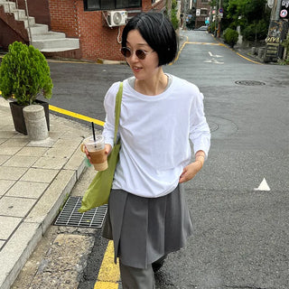 Round Boxy Long-Sleeve T-Shirt