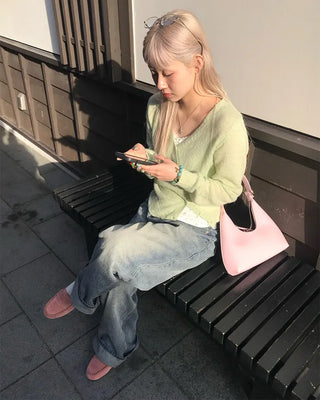 See-through cardigan